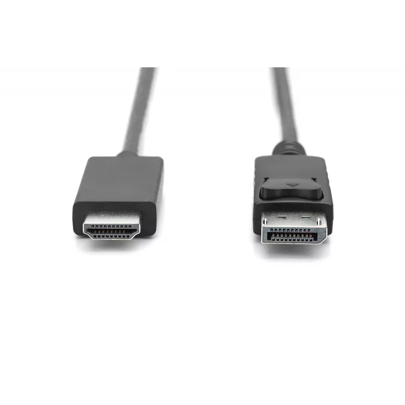 Adapterkabel DisplayPort 1.2 mit Verriegelung 4K 60Hz UHD Typ DP/HDMI A M/M schwarz 2 m