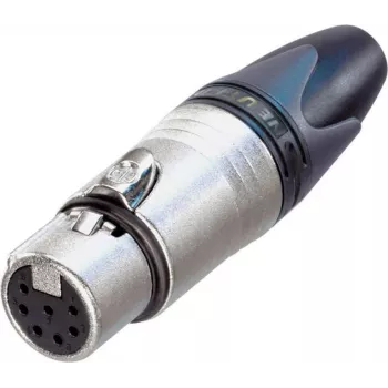 Neutrik XLR-Buchse, gerade Polzahl: 7 Silber NC7FXX 1 St. (NC7FXX)