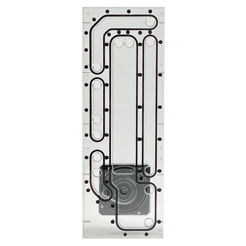 Stealkey Customs SK-Crossflow für Lian Li - O11D XL Evo Distroplate D5/DDC - Acryl