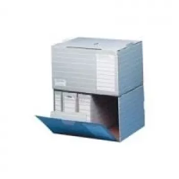 ELBA Archivcontainer tric, A4, Grau-Weiß, stabile Wellpappe Maße: (B)455 x (T)355 x (H)320 mm (83426)