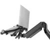 Notebook-Schreibtischhalterung MACLEAN MC-836 — höhenverstellbar, ergonomisches Design, schwarz, für horizontale Laptop-Nutzung (58,5×236×320 mm)