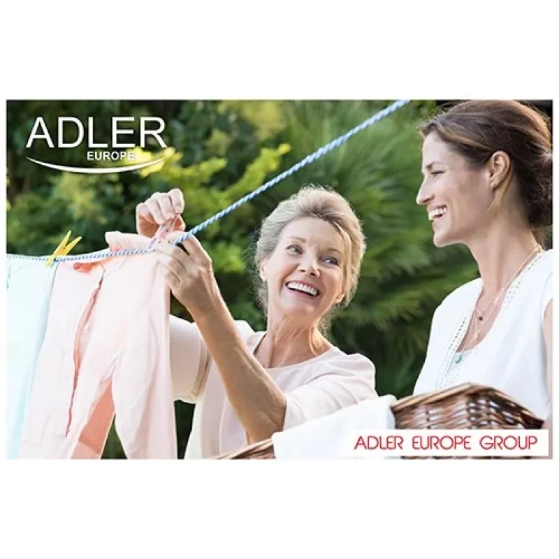 Adler | AD 8051 | Waschmaschine | Energieeffizienzklasse | Toplader | Waschkapazität 3 kg | Unbestimmte U/min | Tiefe 37 cm | Breite 38 cm | Weiß/Blau