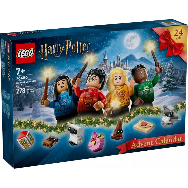 Konstruktionsspielzeug LEGO Harry Potter Adventskalender 2025 Set 76456 – 278 Teile, 8 Minifiguren, Alter 7+