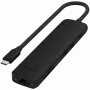 Satechi 7-in-1 USB-C Slim Multiport Adapter Ethernet (USB-C PD, 2x USB-A, HDMI 4K, Ethernet, Kartenleser micro/SD) (Schwarz)