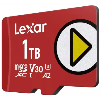 MicroSDXC-Speicherkarte Lexar 1 TB UHS‑I Class 10 U3 V30 Lesen 205 MB/s Schreiben 140 MB/s (rot)