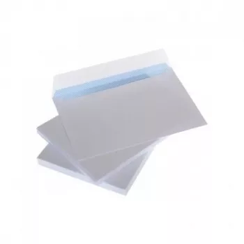 Briefumschläge mit Streifen C6 114x162 mm, weiß 75g x 50 Stk.