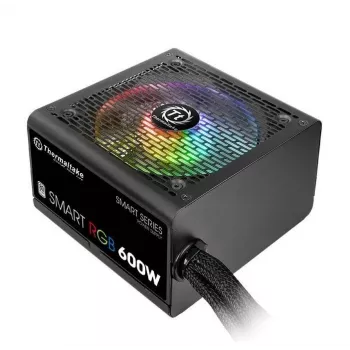 Thermaltake SMART RGB PS-SPR-0600NHSAWE-1 - Netzteil (intern) - ATX12V 2.3 - 80 PLUS - AC 230 V - 600 Watt - aktives PFC - Schwarz