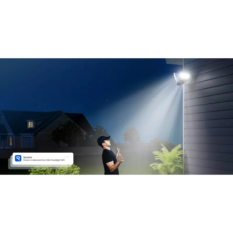 Outdoor-Flutlichtkamera Reolink Floodlight Series F751W – 8 MP, F2.8mm/F1.6 Objektiv, IP66, Micro SD bis zu 512 GB