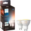 LED-GU10-Lampen-Doppelpack mit Hue Bridge – Philips Hue White Ambiance, ersetzt 35W