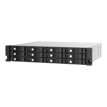 QNAP TL-R1220Sep-RP HDD/SSD-Gehäuse Schwarz, Grau 2,5/3,5 Zoll