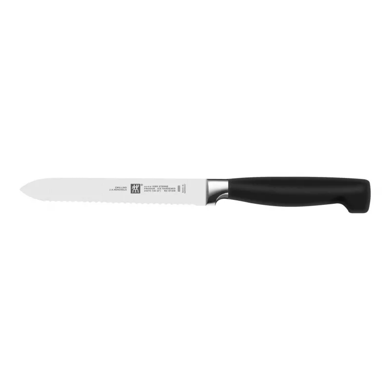 Messer-/Schneidblock-Set ZWILLING 35145-000-0 — 7-teilig, Edelstahlklingen, Kunststoffgriffe, inklusive Brot-, Schäl-, Koch-, Aufschnittmesser, Scherenfach