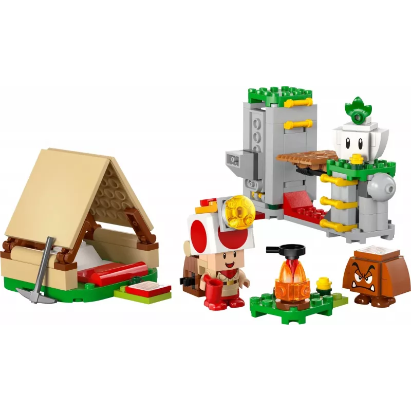 Konstruktionsspielzeug LEGO Captain Toads Camp Set 72040 mit interaktiven Super Mario-Funktionen