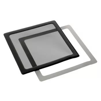 DEMCiflex Staubfilter 140 mm, quadratisch – schwarz/schwarz