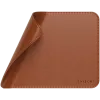 Satechi Premium Mauspad – Mauspad aus veganem Leder (braun)