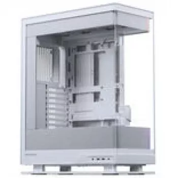 PHANTEKS Evolv X2 Matrix PC-Gehäuse, Midi-Tower, E-ATX, gehärtetes Glas, Matrix LED – Weiß