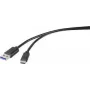 Renkforce RF-4535906 USB-Kabel 1,8 m USB 3.2 Gen 1 (3.1 Gen 1) USB A USB C Schwarz (RF-4535906)