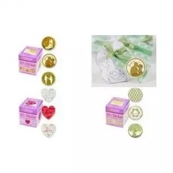 Aufkleberrolle Avery Zweckform 56817 — transparente Etiketten mit goldenem Blumenaufdruck, Rollenformat