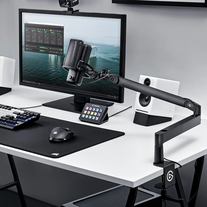 Broadcast-Mikrofonständer Elgato Wave Mic Arm LP Tischmontage Schwarz 1,69 kg