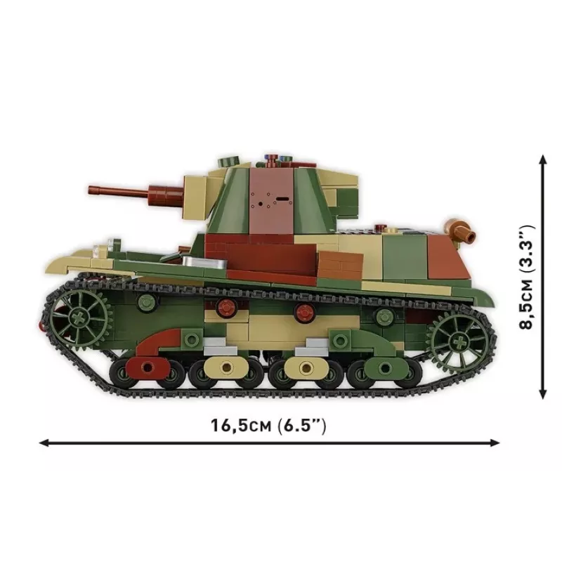 Cobi Bausteine Leichter Panzer 7TP Modell, 669 Teile, COBI-2661