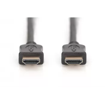 Assmann HDMI High Speed Verbindungskabel, Typ A Stecker/Stecker, 10,0 m, mit Ethernet, ehemals HDMI 1.4, UL, schwarz, vergoldet (AK-330107-100-S)