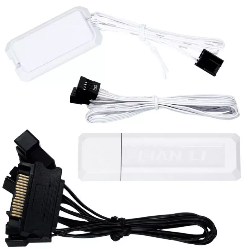 LIAN LI UNI FAN TL Wireless 120 mm ARGB Reverse Blade, 3er-Pack, Weiß