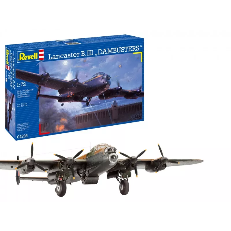 Revell Lancaster B. III Dambusters (04295) 1:72 Maßstab Flugzeug Plastikmodellbausatz
