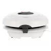 Waffeleisen Adler AD 3038 – einzelne runde Waffel, 1500 W, einstellbarer Thermostat, Antihaft-Platten, grau/weiß