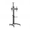 Boden-TV-Ständer Gembird TVS-70T-02 für 37 Zoll–70 Zoll Bildschirme, max. 70 kg, VESA 200x200–600x400, neigbar ±5°/−12°, höhenverstellbar, Rollen, Kabelmanagement
