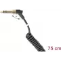 Audiokabel DELOCK 85777 — 3,5 mm Stecker auf 3,5 mm Stecker, 0,75 m, schwarz, vergoldete Kontakte