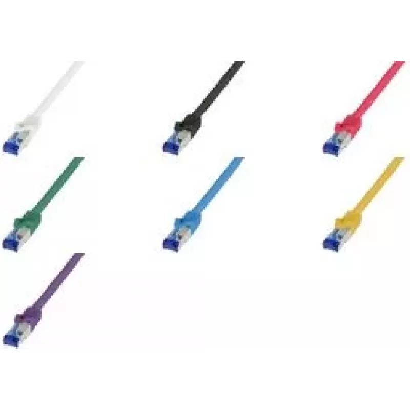 Logilink Professional Ultraflex - Patchkabel - RJ-45 (M) zu RJ-45 (M) - 10 m - 6 mm - S/FTP - Cat.7 Rohkabel (Kabel) / CAT 6a (Ports) - Halogenfrei, vergossen, Zugentlastung - Rot, RAL