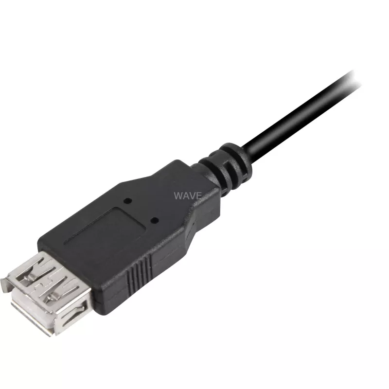 USB-Kabel Sharkoon USB 2.0 0,5 m Schwarz