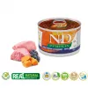Nassfutter für Hunde Farmina N&D Puppy Lamm Kürbis Blaubeere 140 g Beutel, für kleine Rassen (5–10 kg), 12% Protein, 6% Fett, 75% Feuchtigkeit