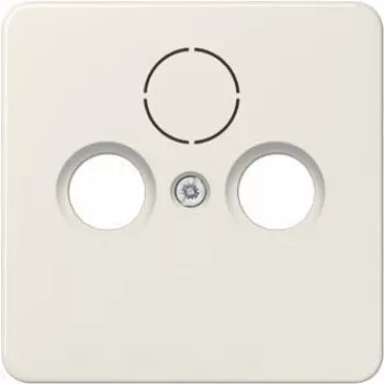JUNG Abdeckplatte für Antennensteckdose 561SAT ST550 DIN45330 und SAT-TV-Std. Weiß 561SAT (561SAT)