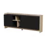 Cama PORTO 3D Kommode 190x38x77 Eiche/schwarz
