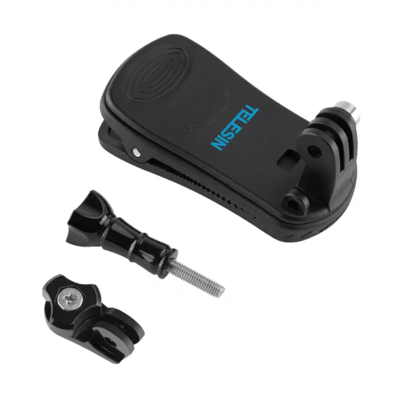 Rucksackhalterung Telesin GP-JFM-003 für Action-Kameras, kompatible Universalhalterung für Gurte und Taschen