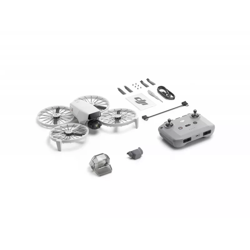 DJI Flip Drohne mit 4 Rotoren, 48 MP Kamera, 3840×2160 Video, 3110 mAh Akku, Schwarz/Weiß
