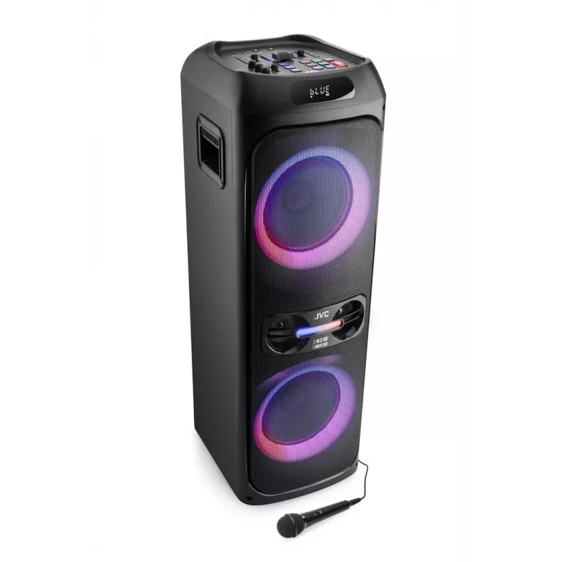 Tragbarer Party-Lautsprecher JVC XS-EP624B — schwarz, batteriebetrieben, Bluetooth