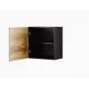 Cama Wohnzimmer-Schrankset VIGO 23 schwarz/Wotan-Eiche