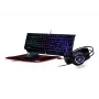 Gaming-Tastatur GEMBIRD GGS-UMGL4-01, Vollgröße, USB, QWERTY, 104 Tasten, US-Englisch, mit Maus, schwarz