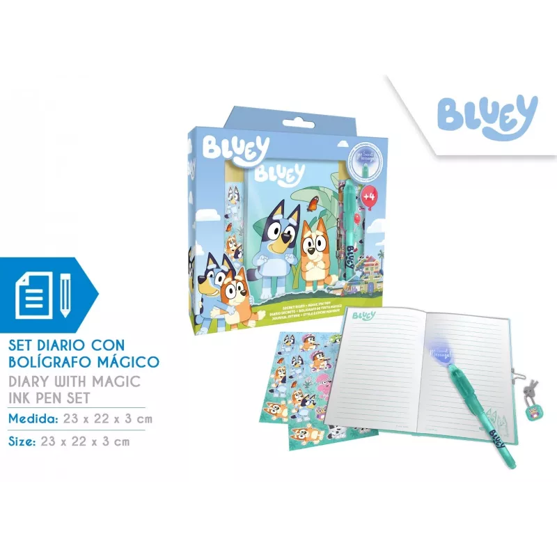 Tagebuch mit Zauberstift Bluey