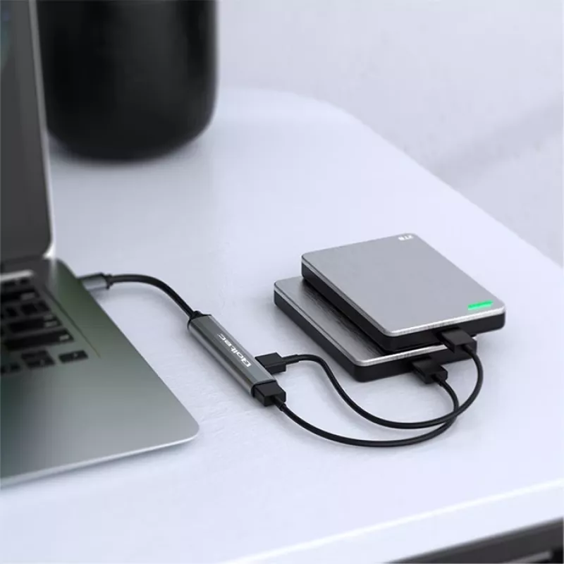 USB-Hub QOLTEC 53793 — USB 3.0 Eingang, 3× USB 2.0 Anschlüsse