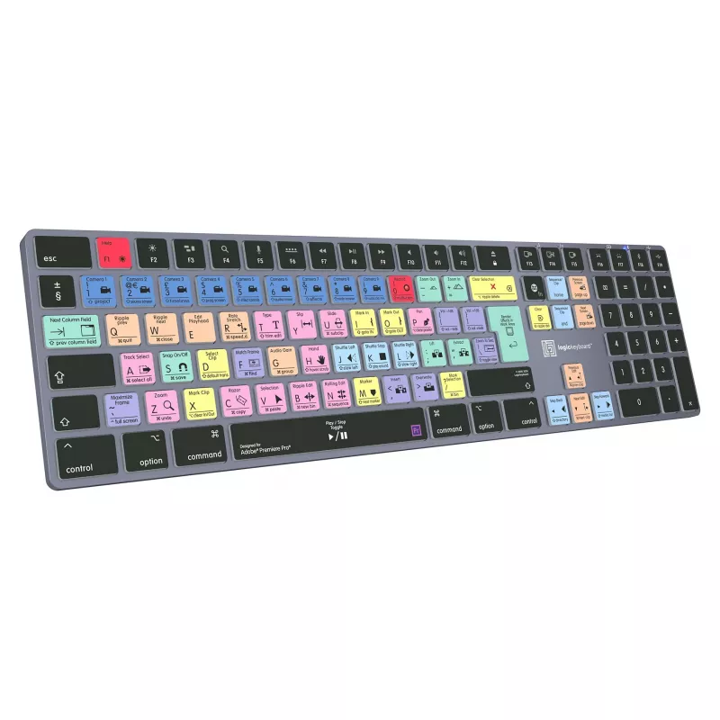 LogicKeyboard Titan DE Mac-Tastatur für Adobe Premiere Pro CC — deutsches Layout