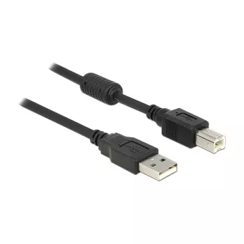 USB-Kabel DeLOCK 83566 USB 2.0 1 m USB A USB B Schwarz