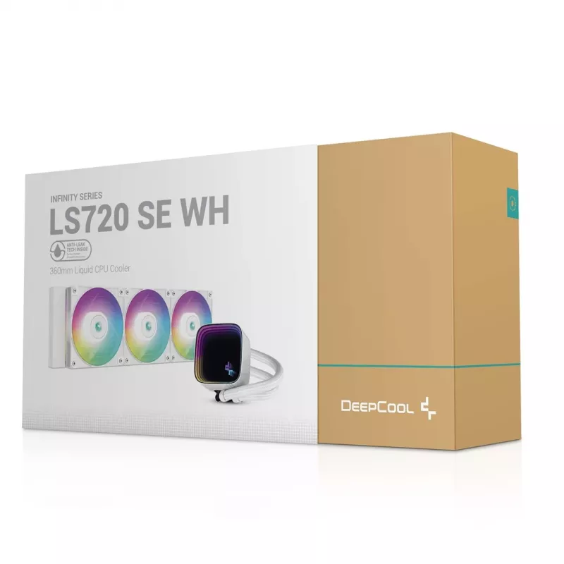 DeepCool LS720 SE WH Prozessor All-in-One-Flüssigkeitskühler 12 cm Weiß 1 Stk.