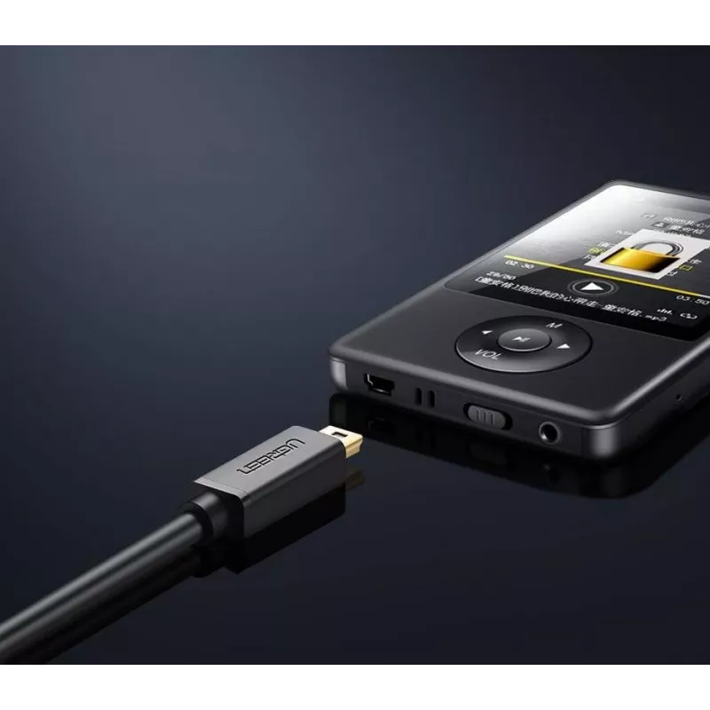 USB-Kabel UGREEN US132 Mini-USB 1 m — schwarz, 480 Mbit/s, schnelles Laden