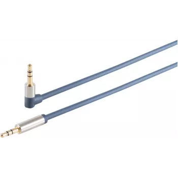 3,5-mm-Audiostecker ShiverPeaks 30821-MHQ Chrom-Metall-Slimline-Kabel 0,75 m
