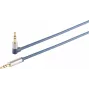 3,5-mm-Audiostecker ShiverPeaks 30821-MHQ Chrom-Metall-Slimline-Kabel 0,75 m