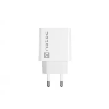 Indoor USB-C Schnellladegerät NATEC RIBERA 12V 20W Quick Charge 3.0 Weiß