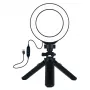 LED-Ringleuchte 12 cm mit Stativ bis 14,5 cm, USB