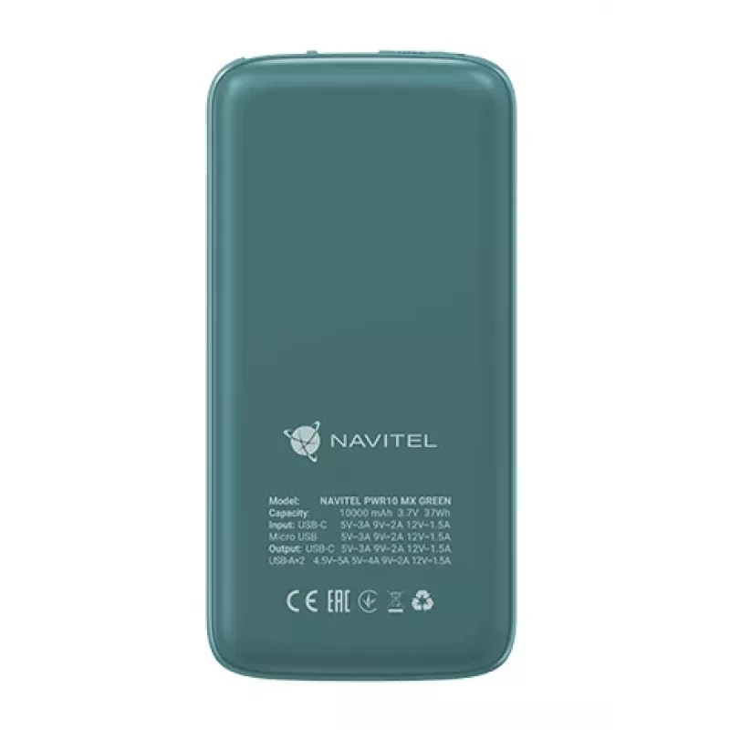 Navitel PWR10 MX GRÜN Powerbank 10000 mAh